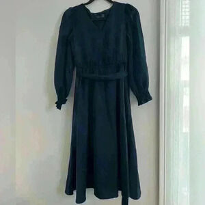 Just Taylor silk blue dress